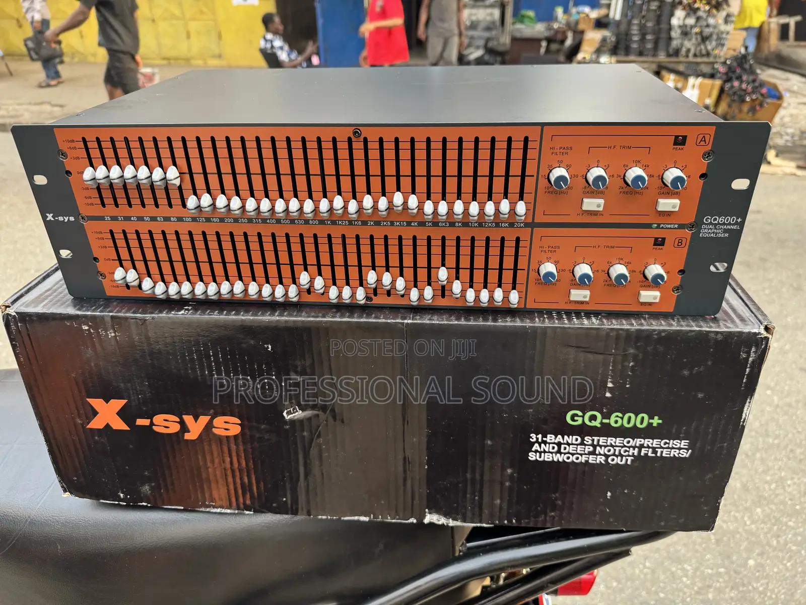 X-Sys Gq-600+ Dual Channel Graphic Equalizer.
