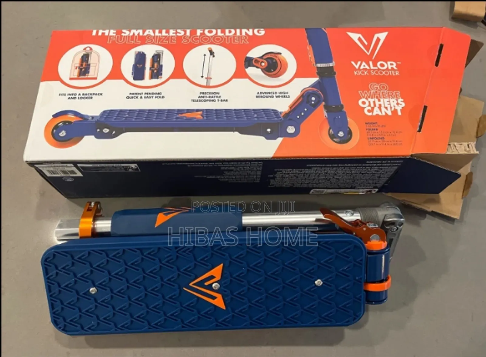 Valor Kick Scooter Toy, Ultra Compact Lightweight Foldable Scooter