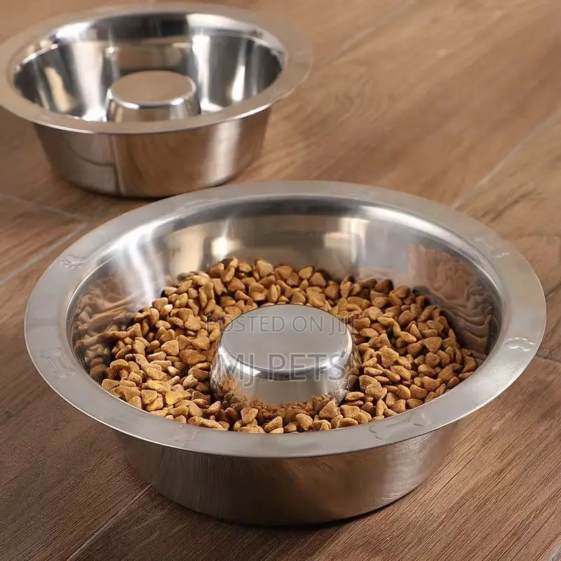 Stainless Steel Dog Slow Eater Puppy Bowl