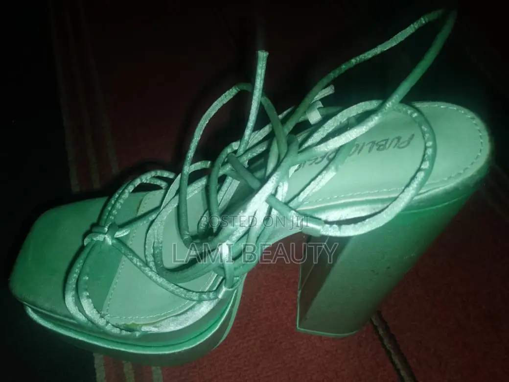 Lemon Green High Plat Form Sandals