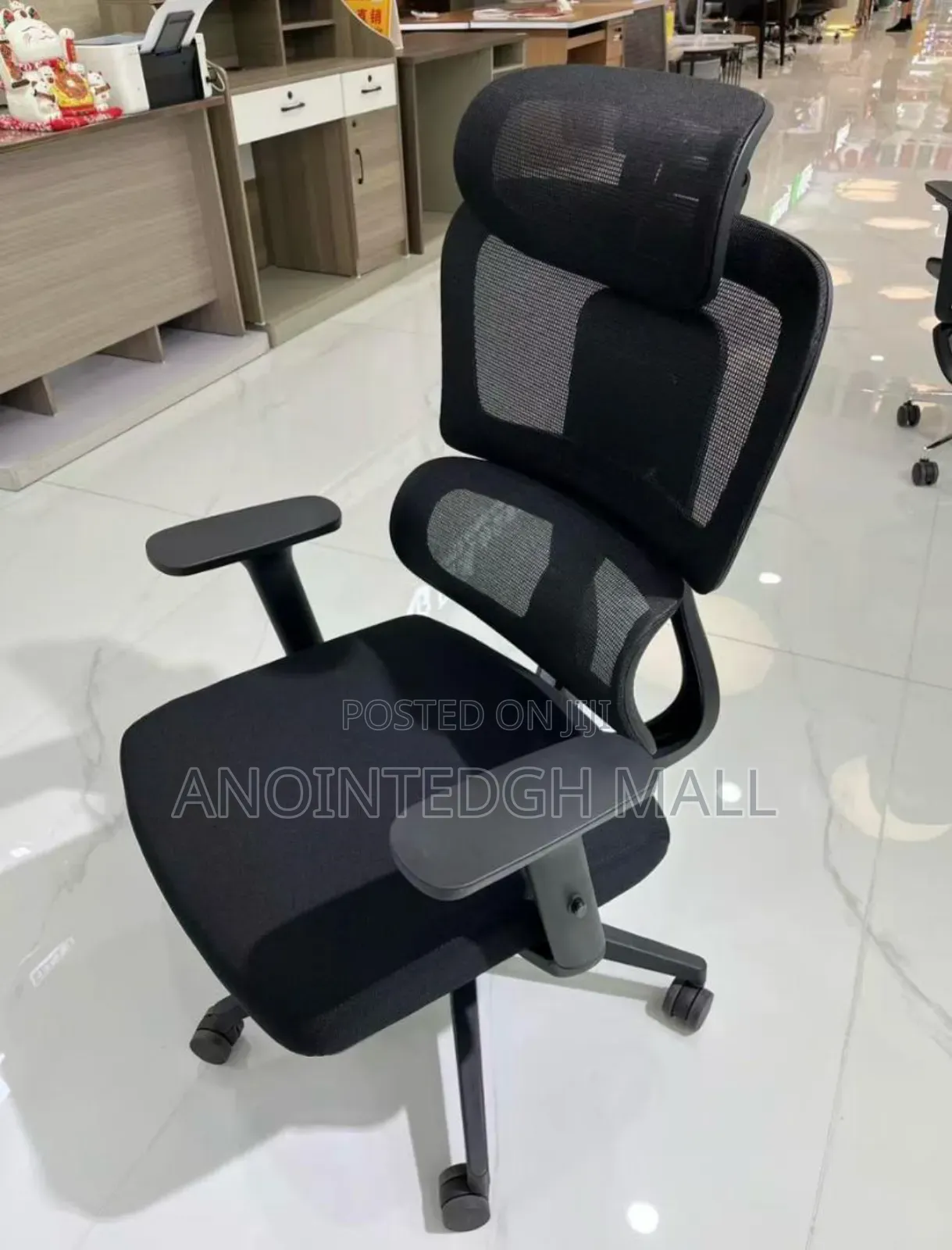 Ergonomic High Back Office Chair - Black
