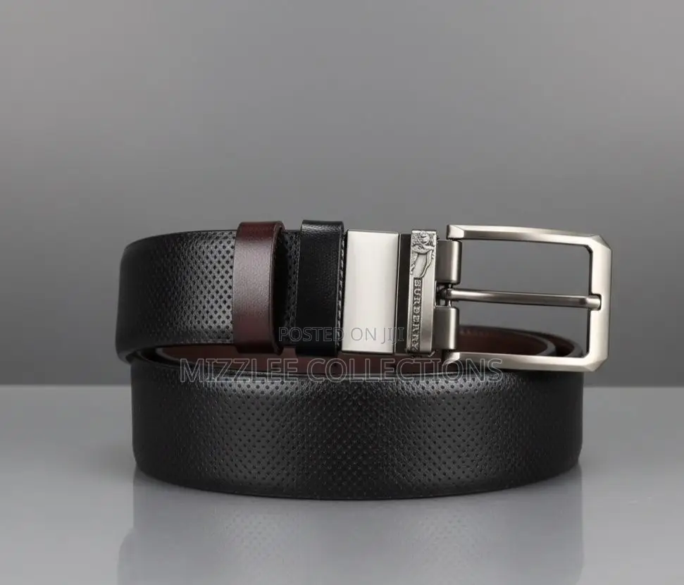Quality Reversible Leather Belt Brown and Black
