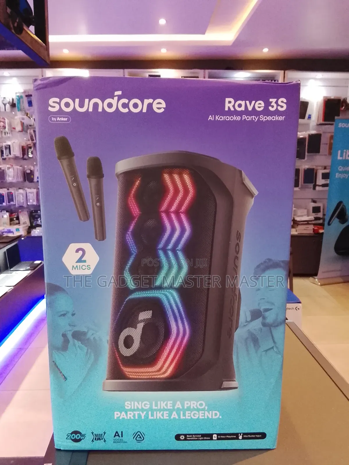 Soundcore Rave 3s With 2 Wireless Microphones