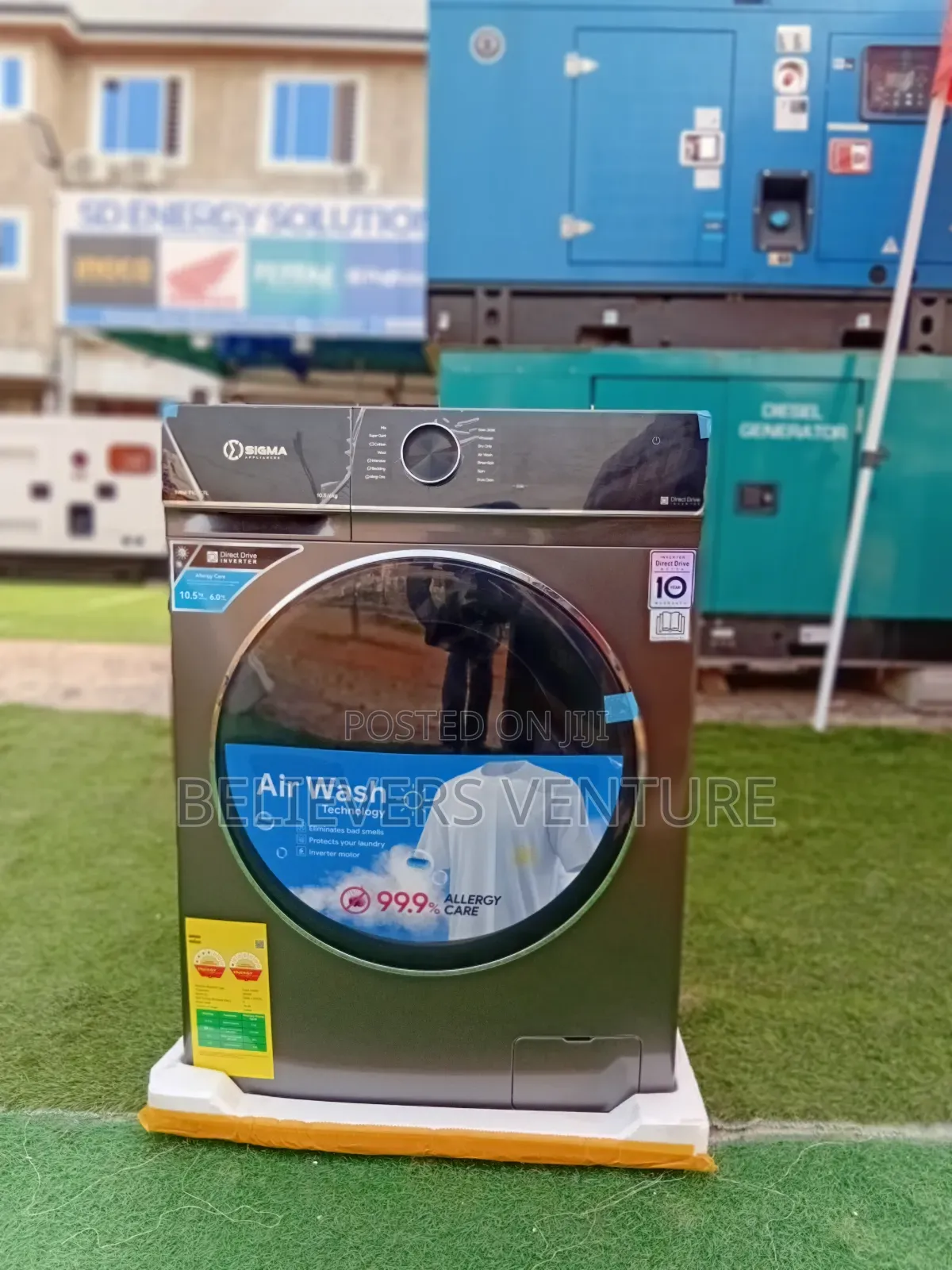 Full-Time Automated Washing Machine Sigma 10.0kg Wa*Sh*Ing Mac*Hi.Ne