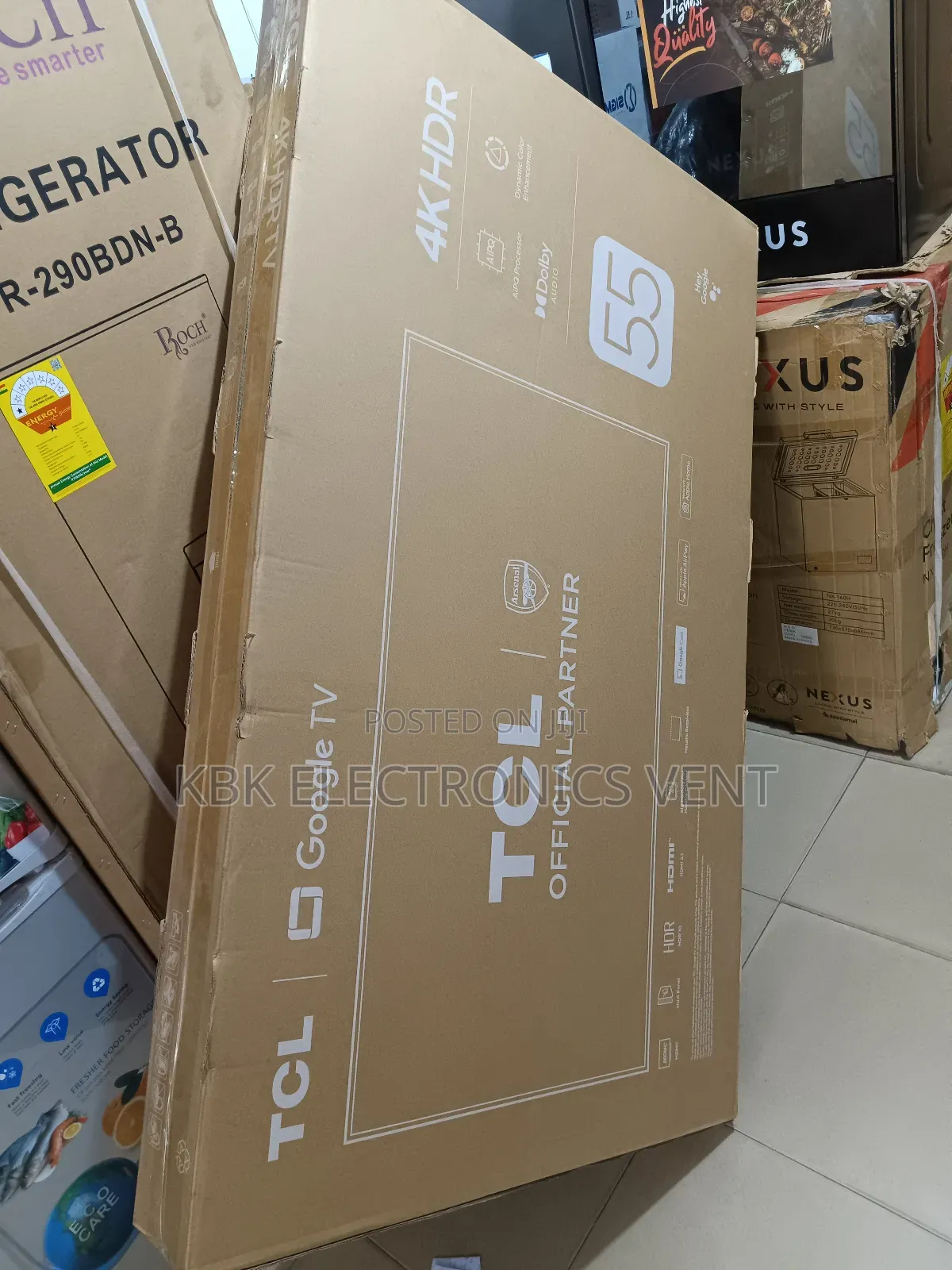 Tcl 55" Smart Hdr 4k Satellite Digital Led