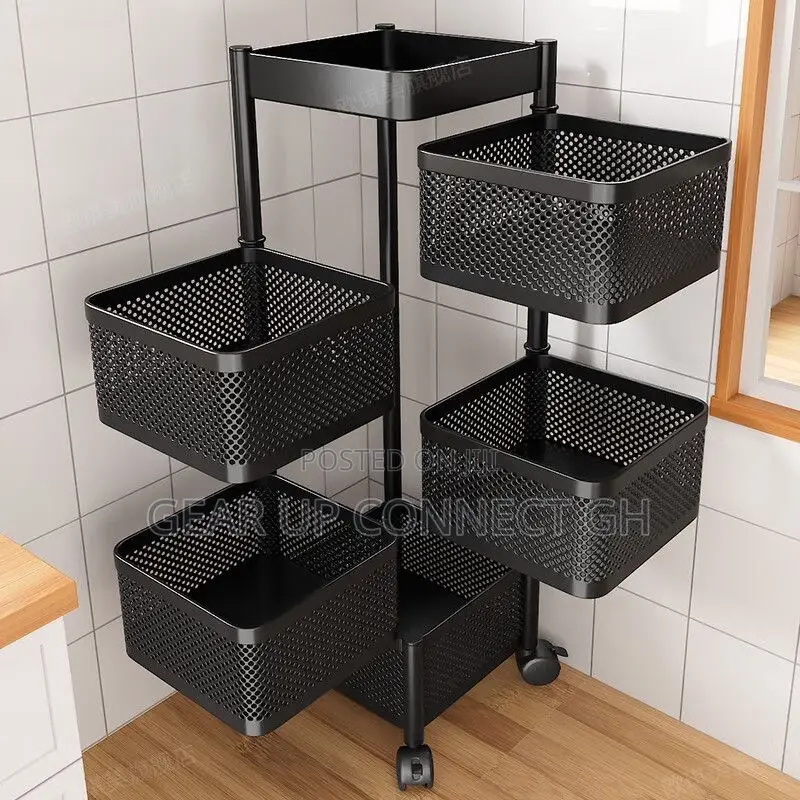 Rotating Multi-Layer Storage Shelf