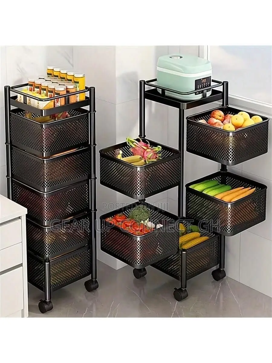 Rotating Multi-Layer Storage Shelf