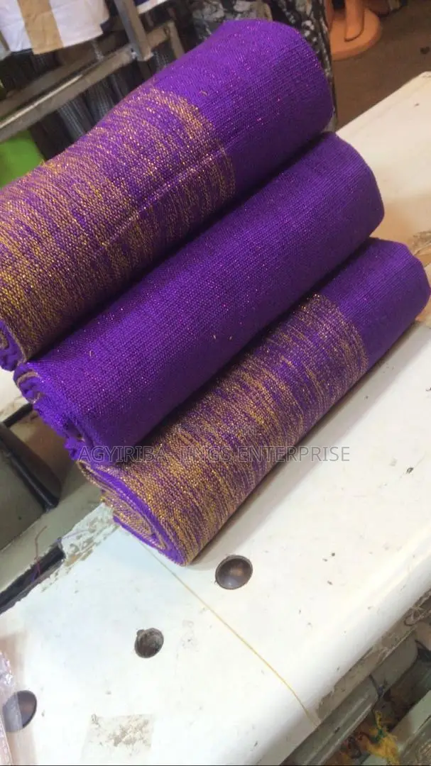 Purple and Gold Ombre Kente
