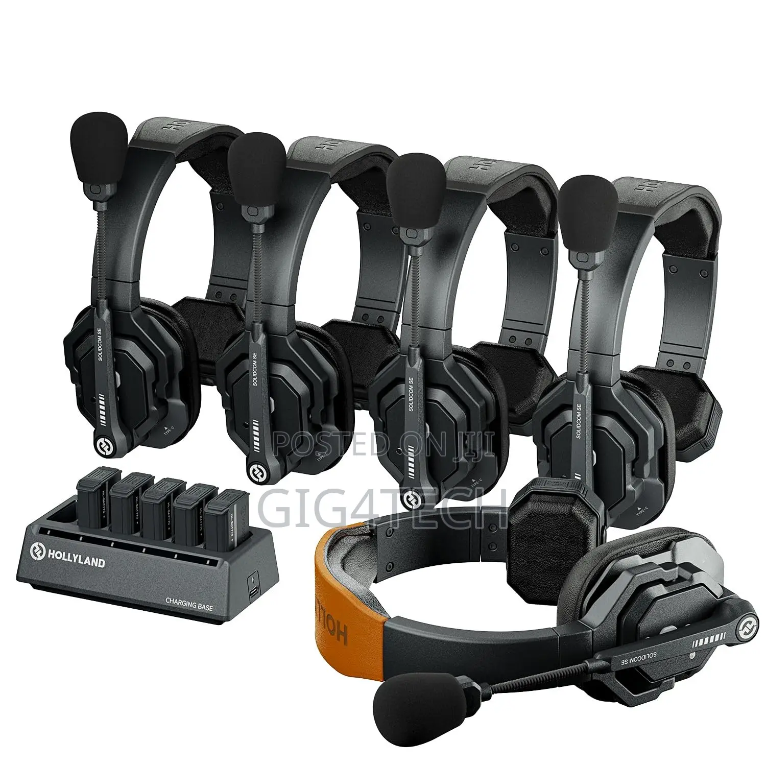 Hollyland Solidcom Se-5s 5-Person Headset Intercom Global 2.4ghz