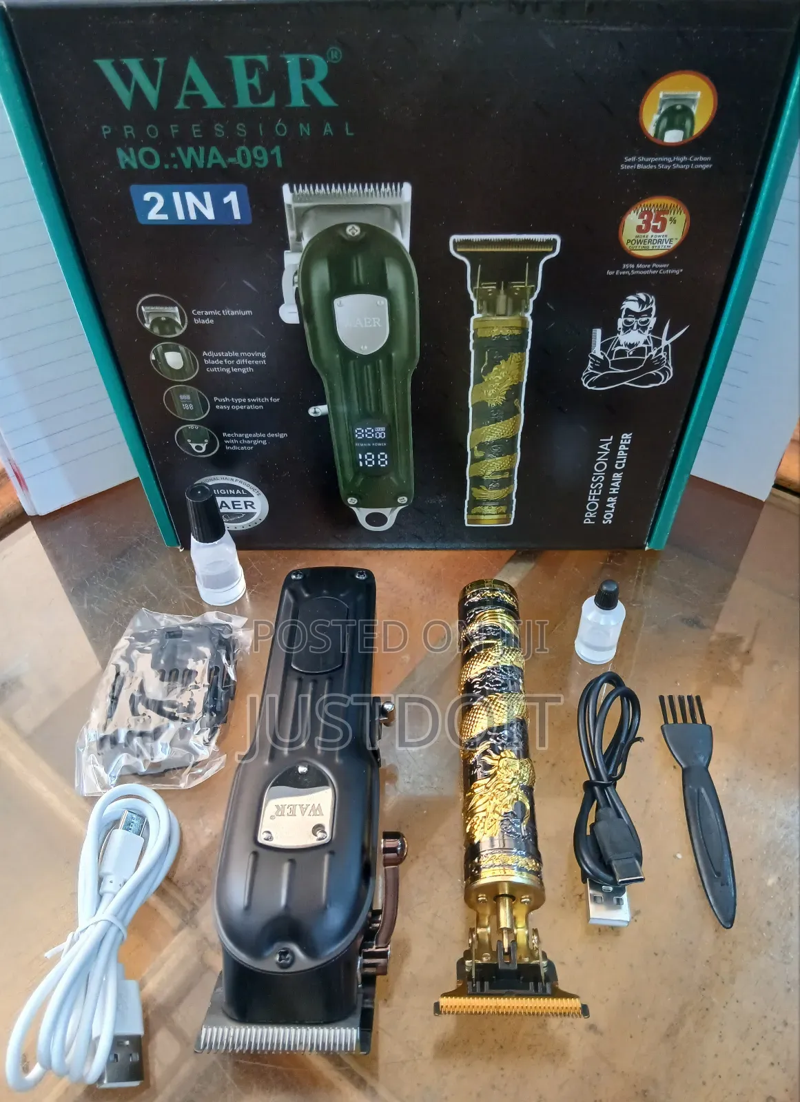 Wa 091 Rechargeable 2 in 1 Clipper