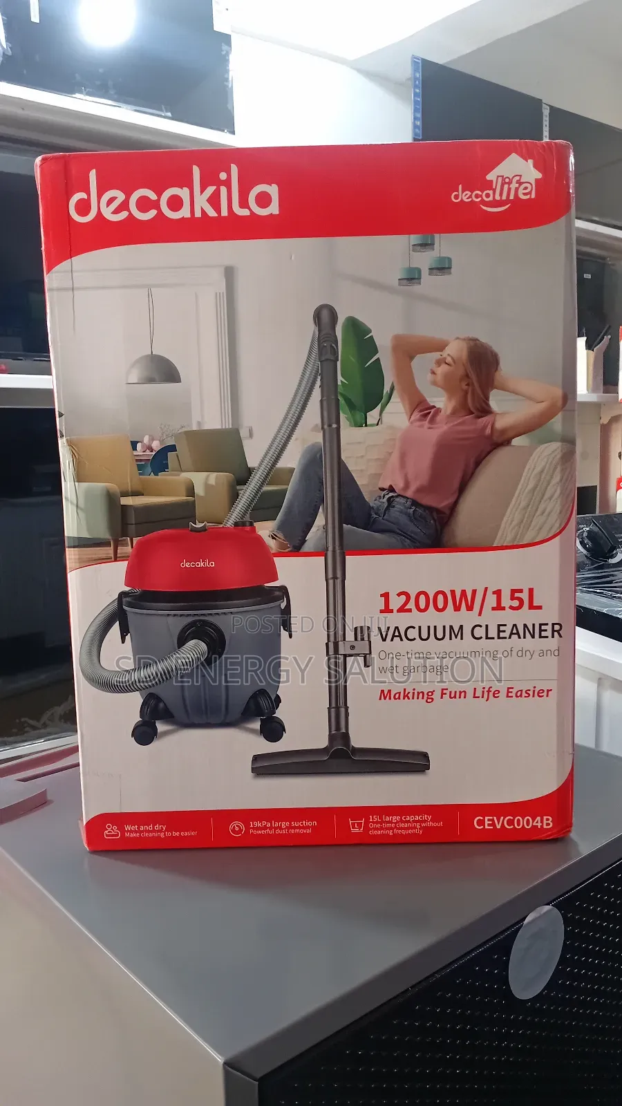 Wet Dry Vacuum Cleaner Decakila 15l 1200w 15l Vacuum Cleaner