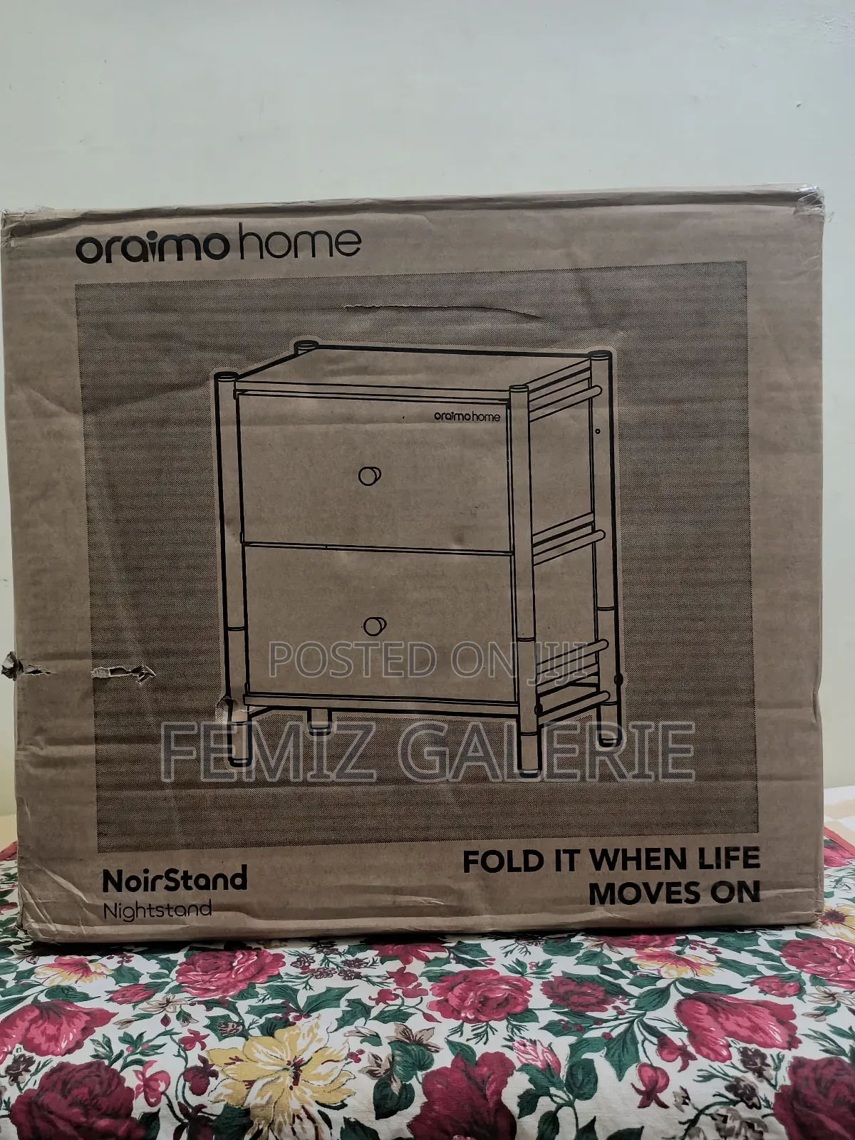 Oraimo Noirstand Multi-Purpose Design Spacious Storage Nightstand