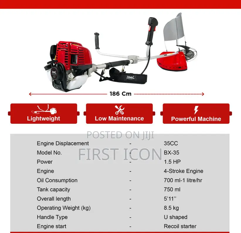 4 Stroke Multi-Purpose Gasoline Brush Cutter | Tiller | Chain Saw