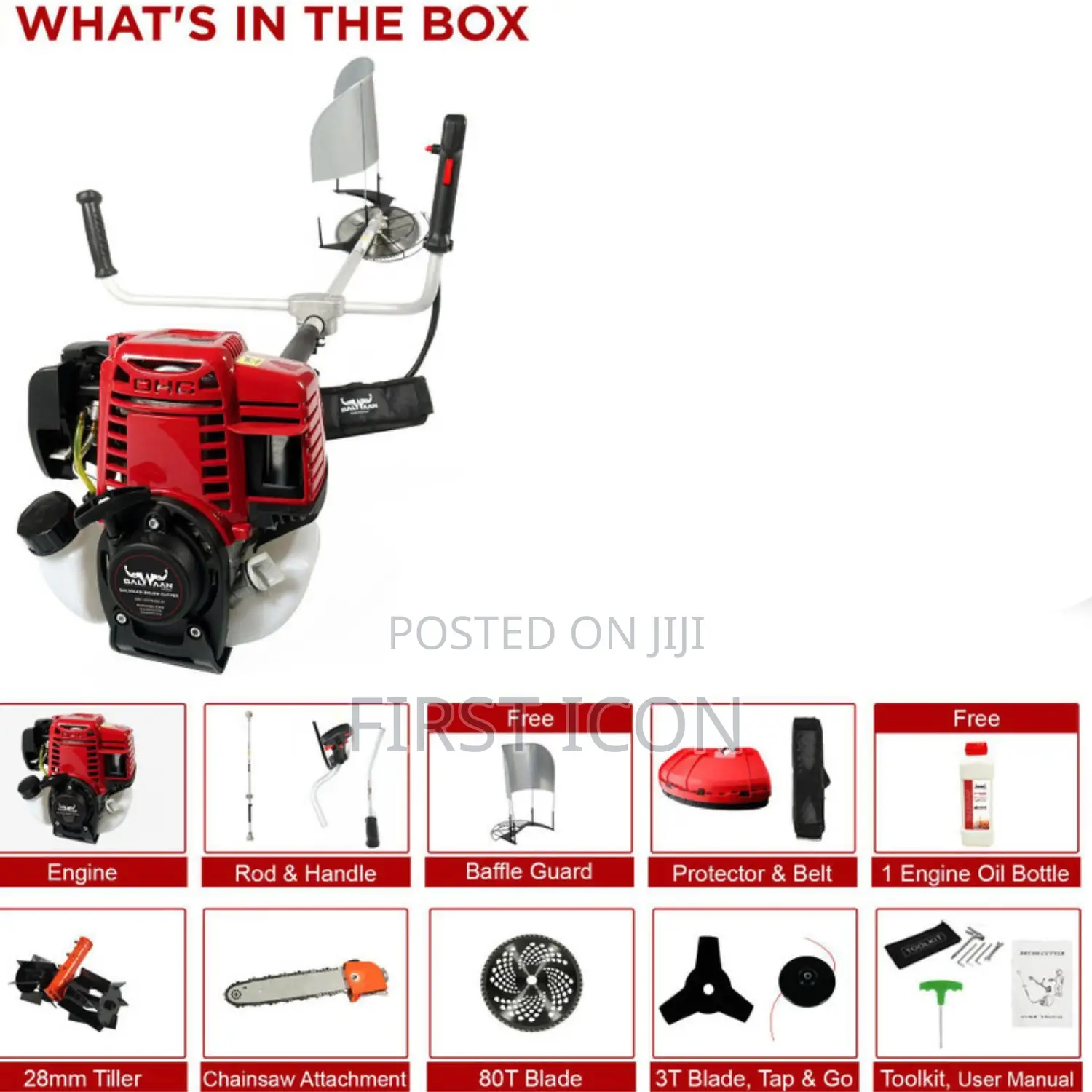 4 Stroke Multi-Purpose Gasoline Brush Cutter | Tiller | Chain Saw