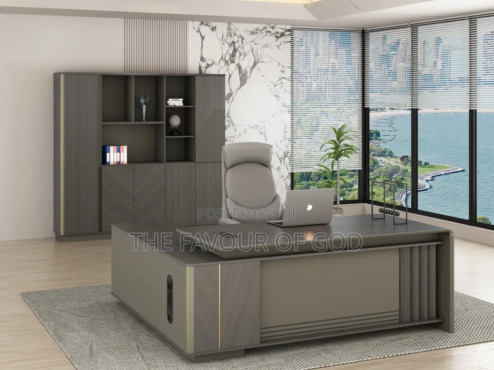 Nice Looking 1.6m Lshape Executive Office Table