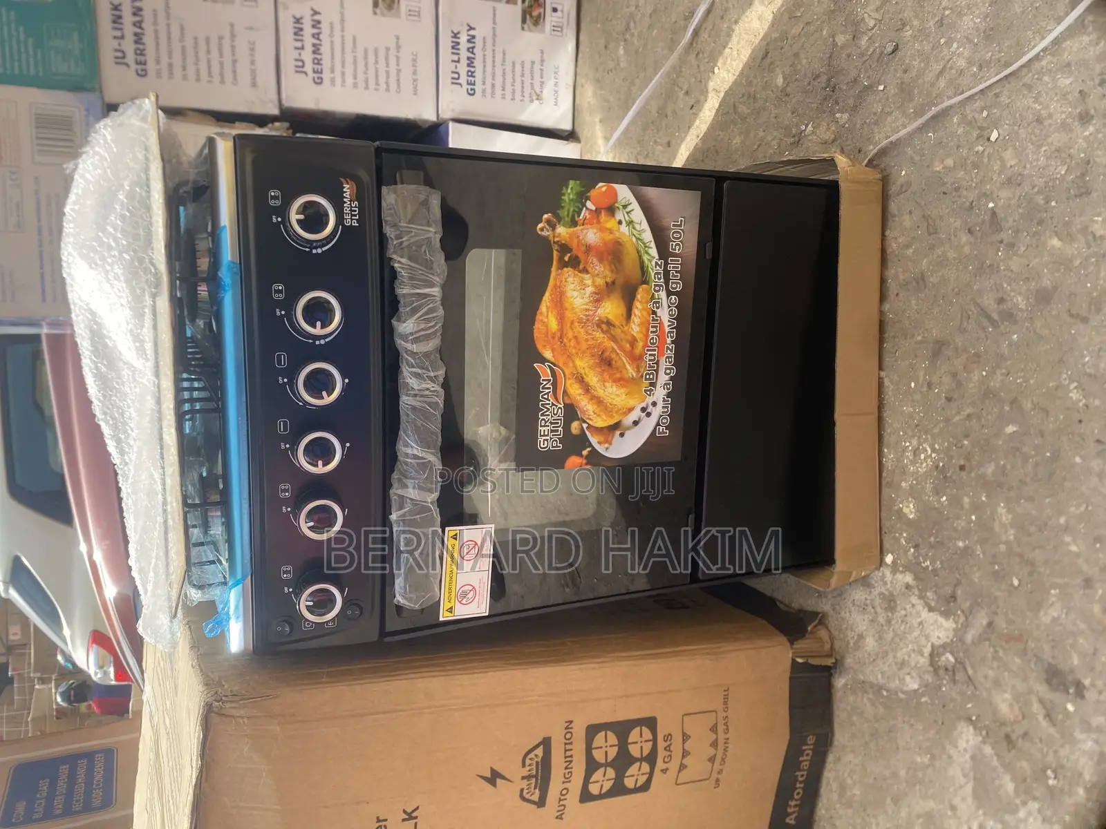 German Plus Gas Cooker 50*50 With Grill and Oven