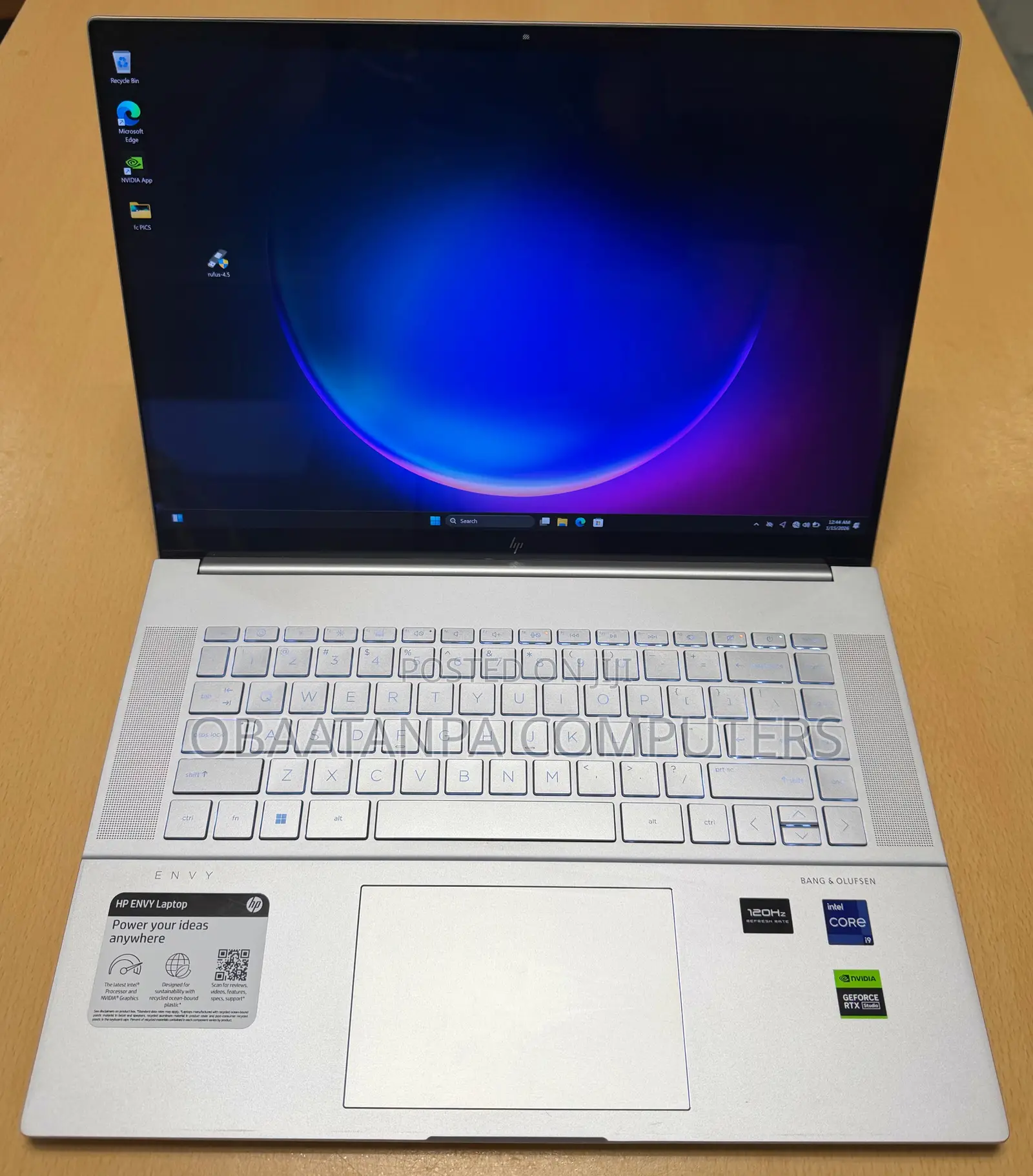 Laptop HP Envy 16 Gaming 16-H1023dx 16GB Intel Core I9 SSD 1T