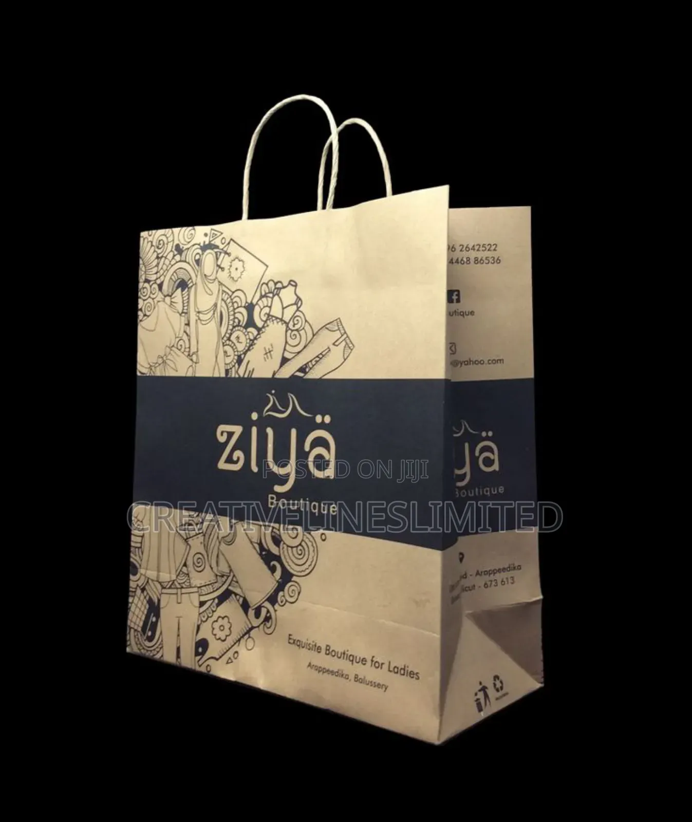 A4 Bag With Wooling Rope