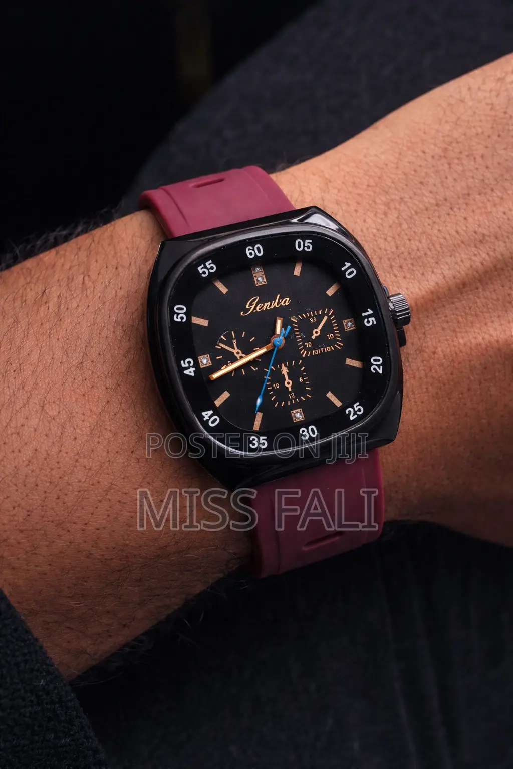 Geneva Chronograph Silicon Band Watches