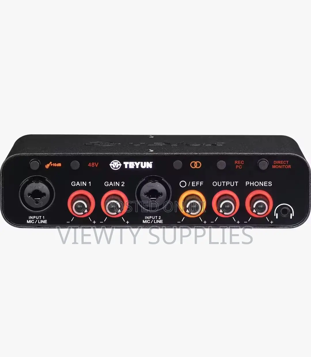 Teyun Q26 2 Channels Professional Audio Interface Sound Card Console