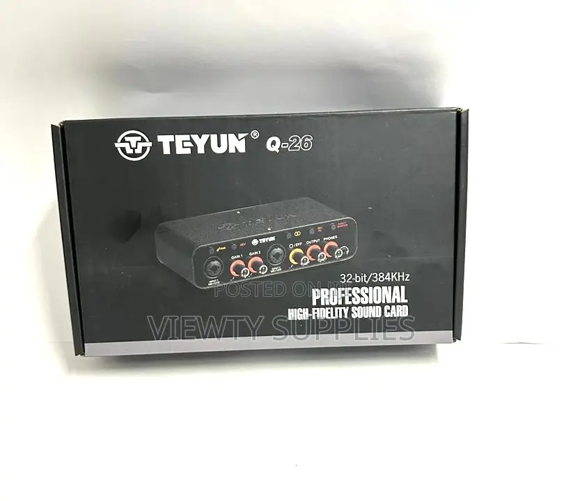 Teyun Q26 2 Channels Professional Audio Interface Sound Card Console