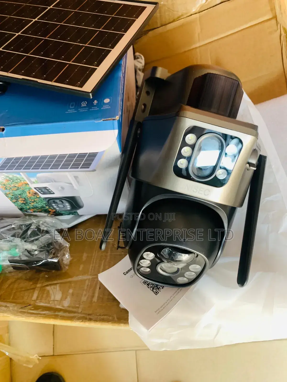 Solar 4g Smart Dual Lens PTZ Camera Two Way Audio Talk Eseecloud