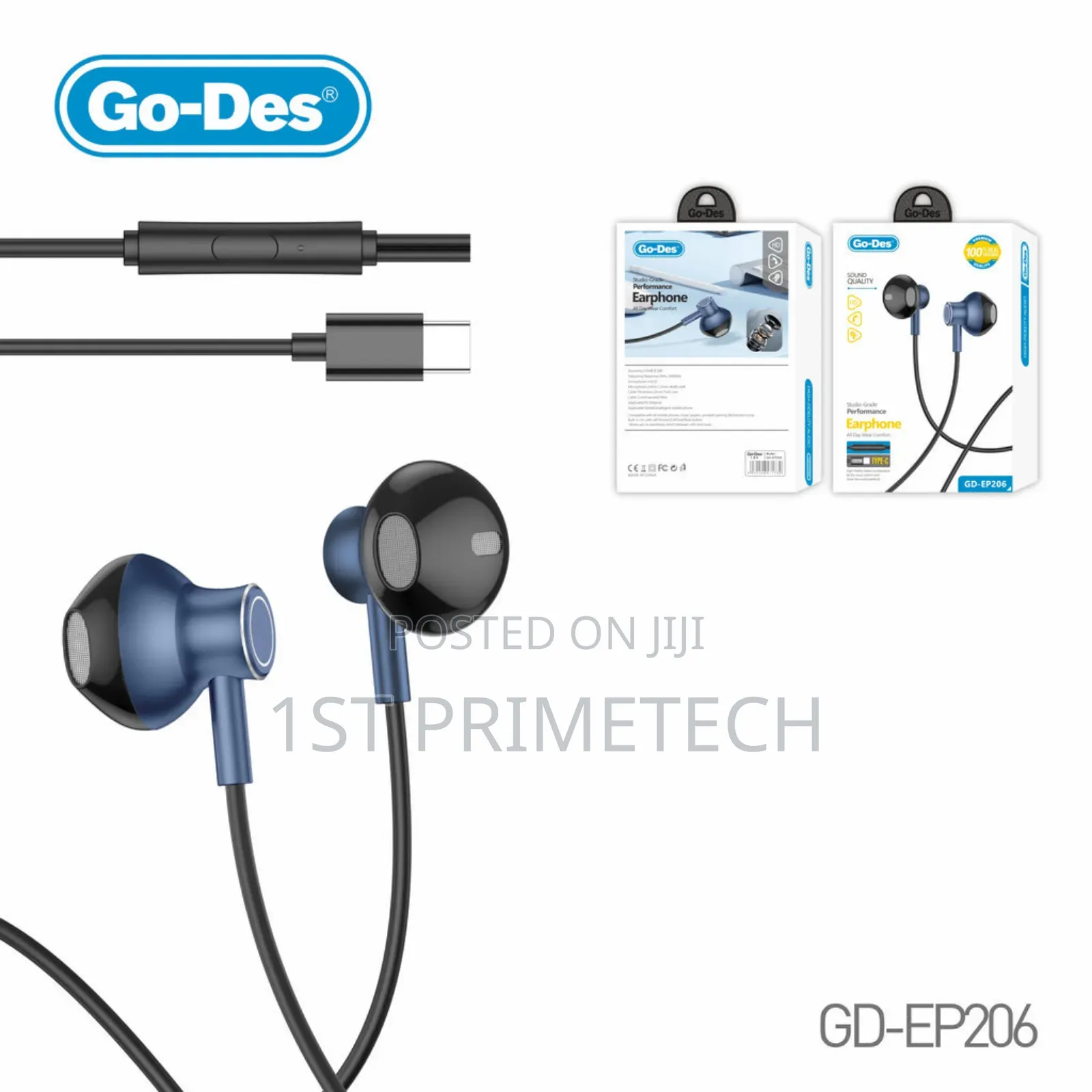Go-Des Type C Wired Earphones