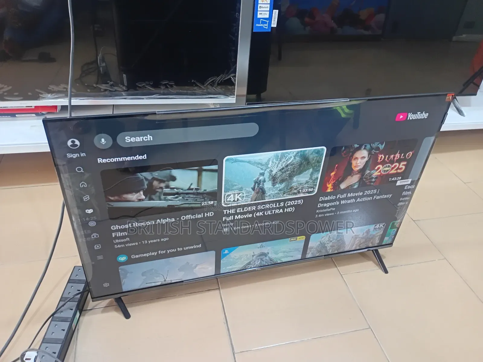 43" Crystal Clear Viewing TCL 43" Inches Qled