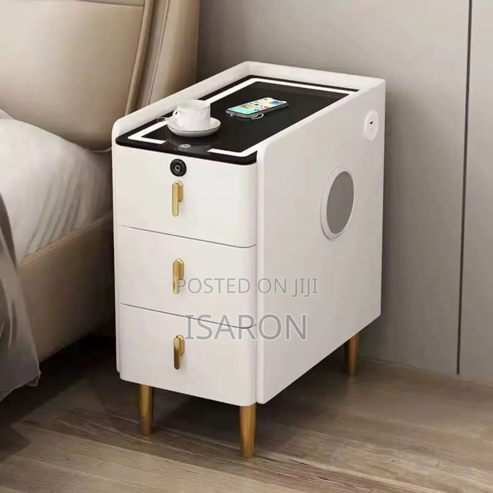 Bedside Drawer With Wireless Charger and Inbuilt Speakers