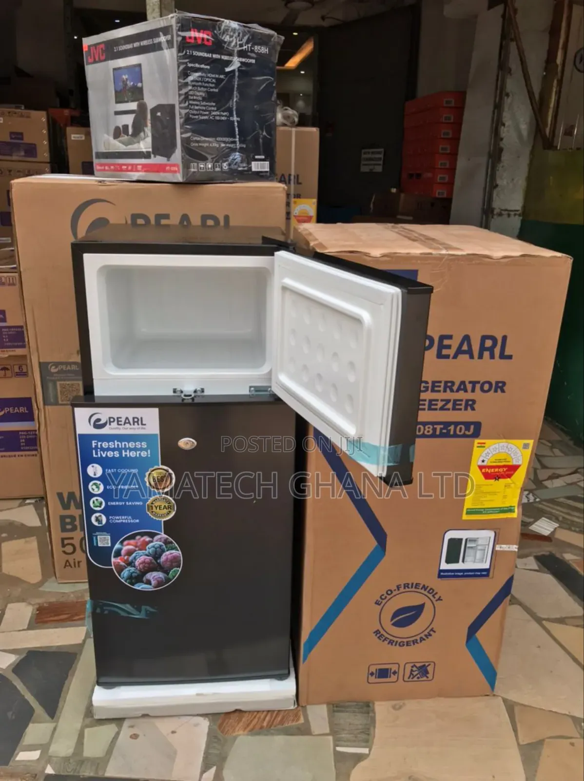 Pearl 68 Litre Double Door Table Top Refrigerator With Top Freezer