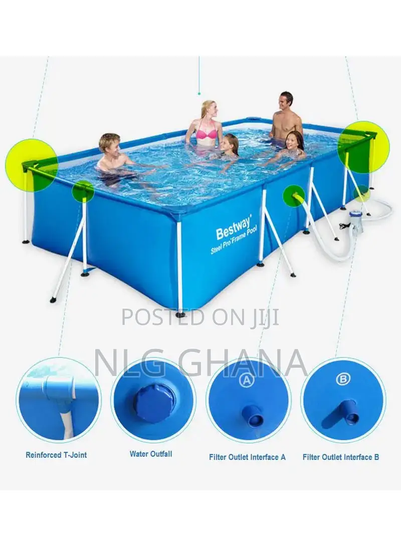 Rectangular Pool Frame Without Cartridge Filter Pump Gfr10000
