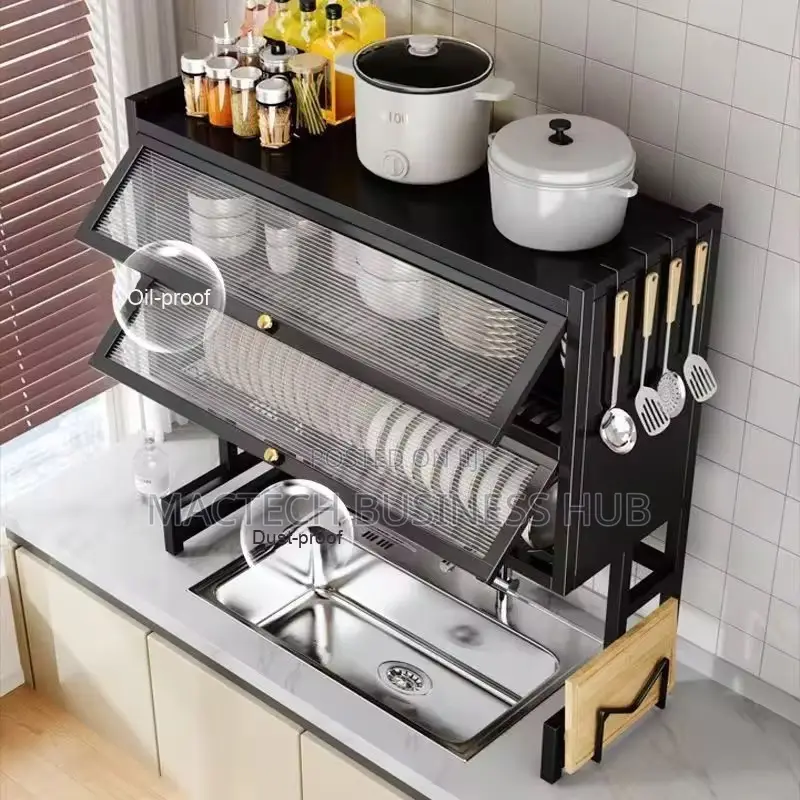 Over The Sink Kitchen Rack (Double Sink And 2 Tier )