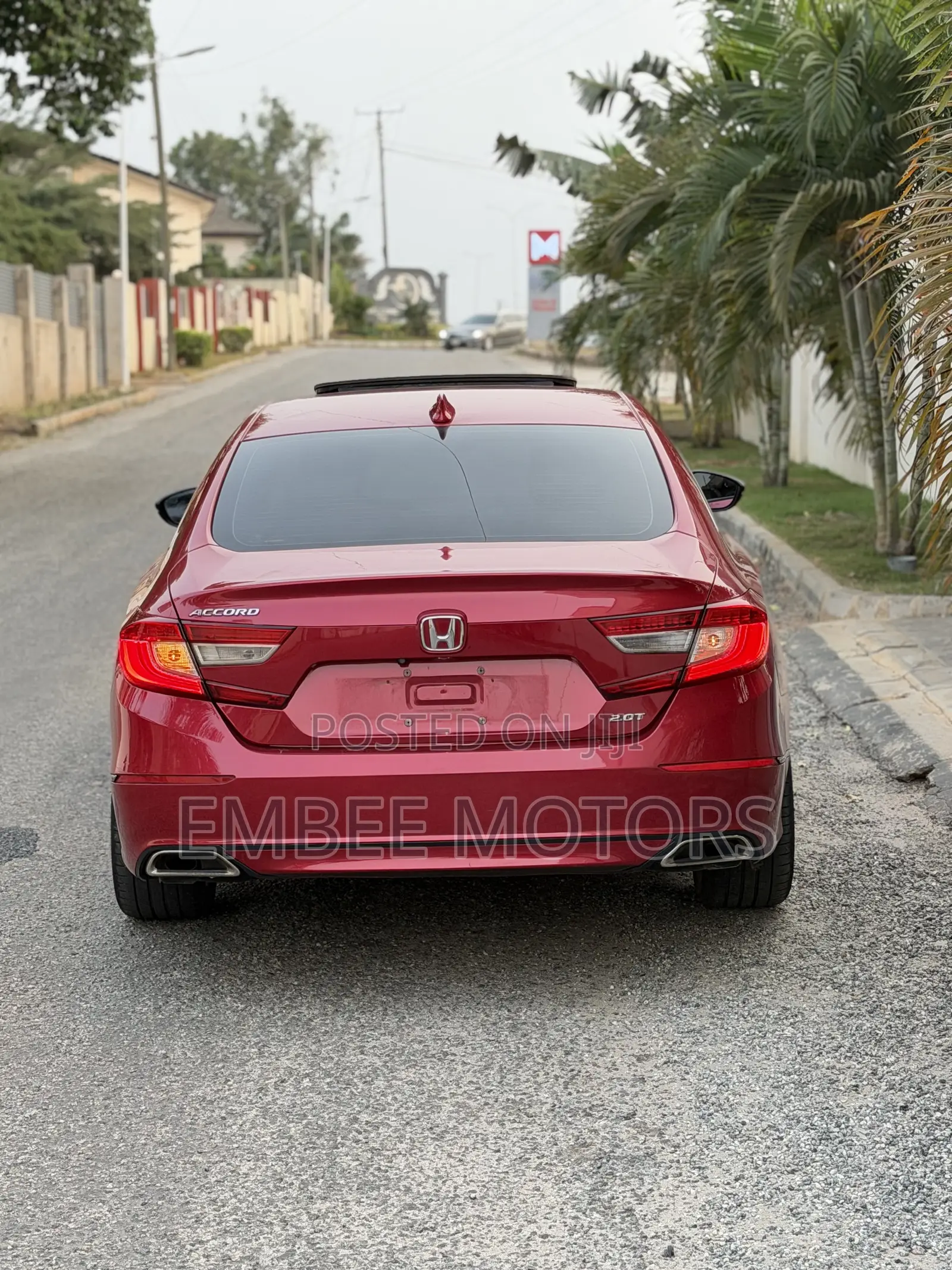 Honda Accord EX-L (2.0L 4cyl Turbo 10A) 2019 Red