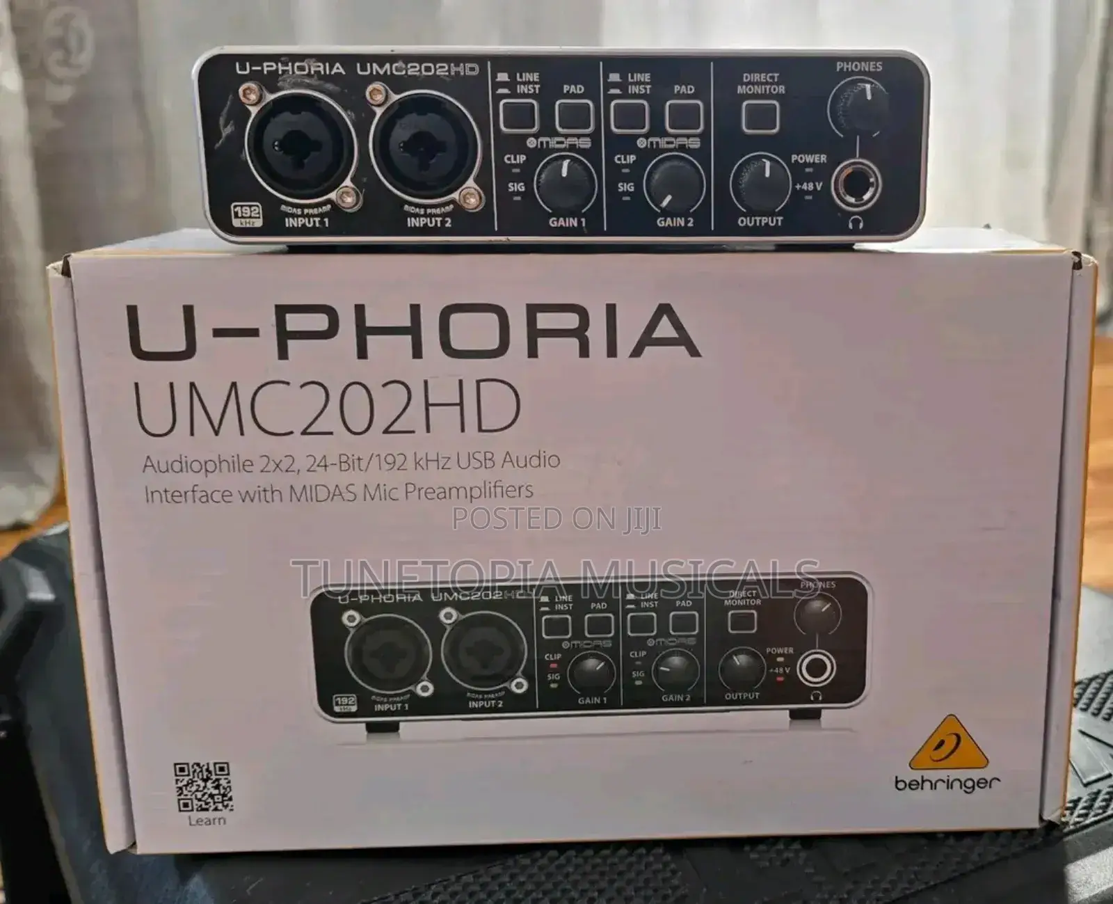 Behringer U-phoria Umc202hd Usb Audio Interface.