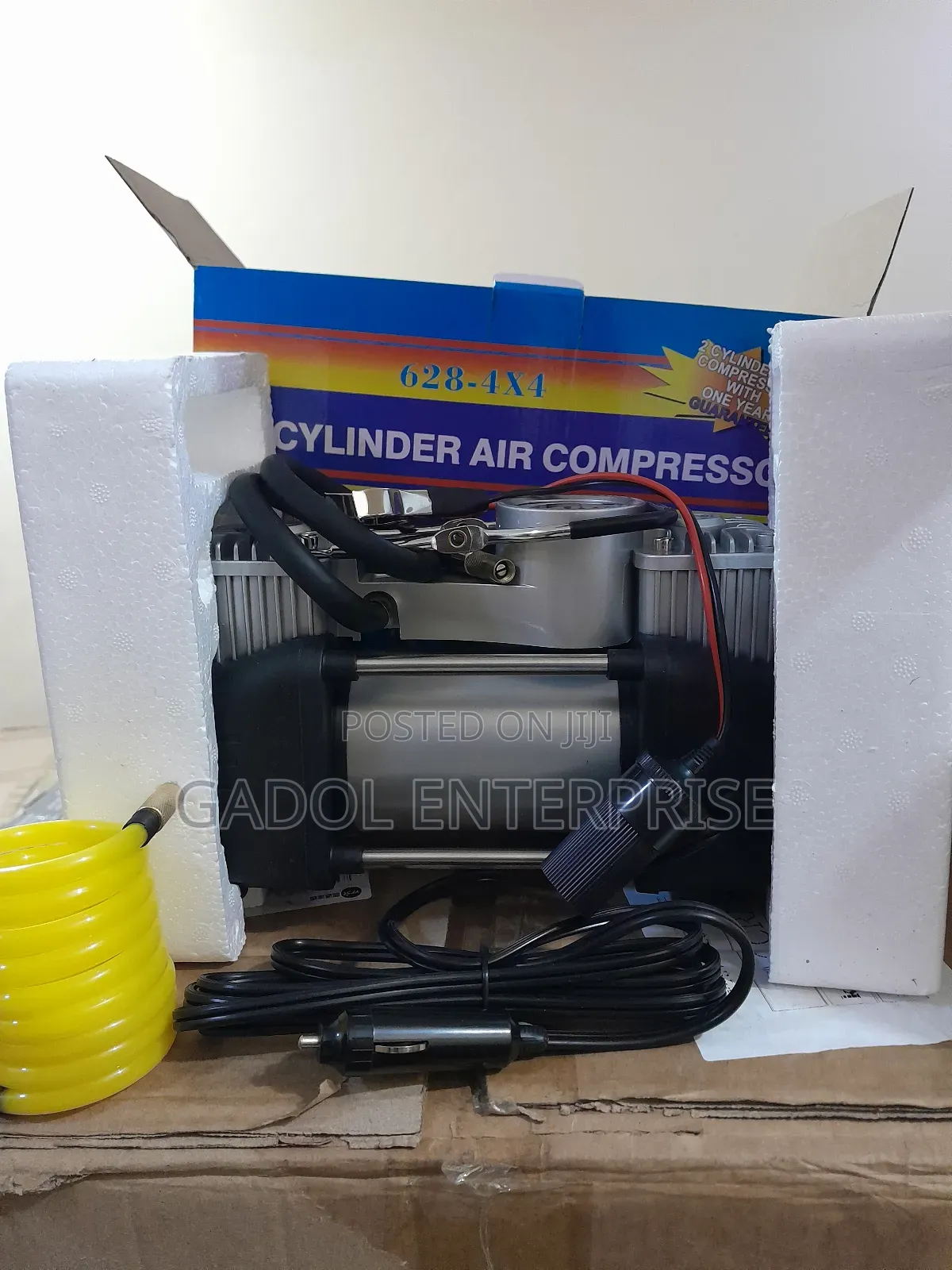 2 Cylinder Air Compressor Tire Pump Inflator