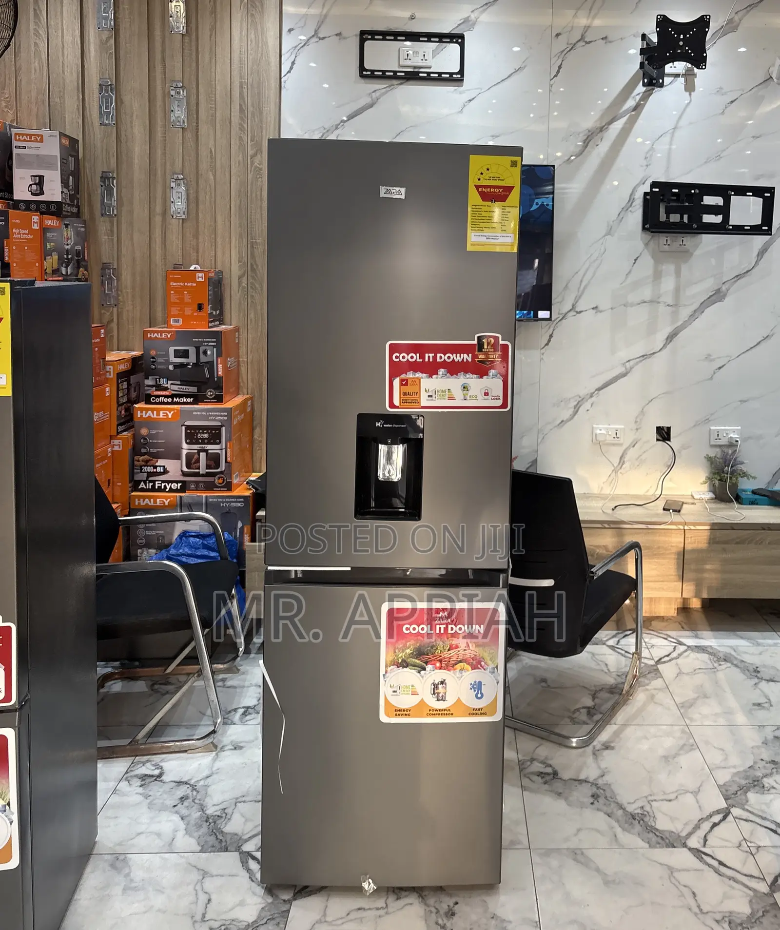 Fresh in Box Zara-40bfwd Double Door Electric Refrigerator.