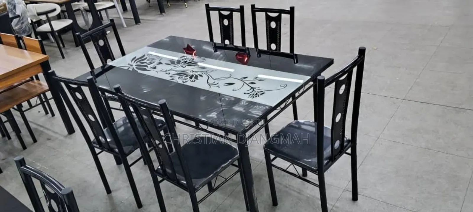 Glass Top Dining Set