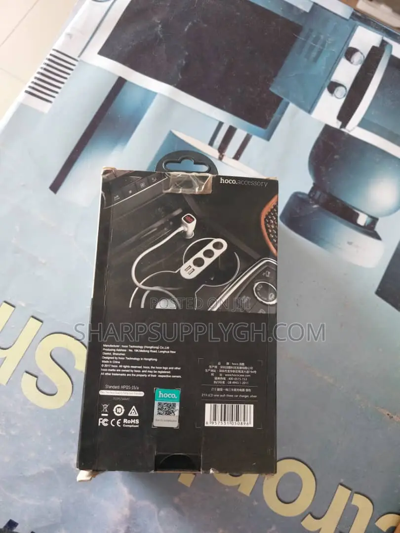 LCD One-Pull-Three Car Charger