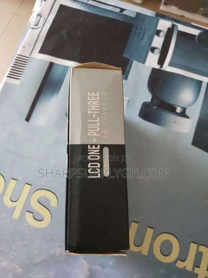 LCD One-Pull-Three Car Charger