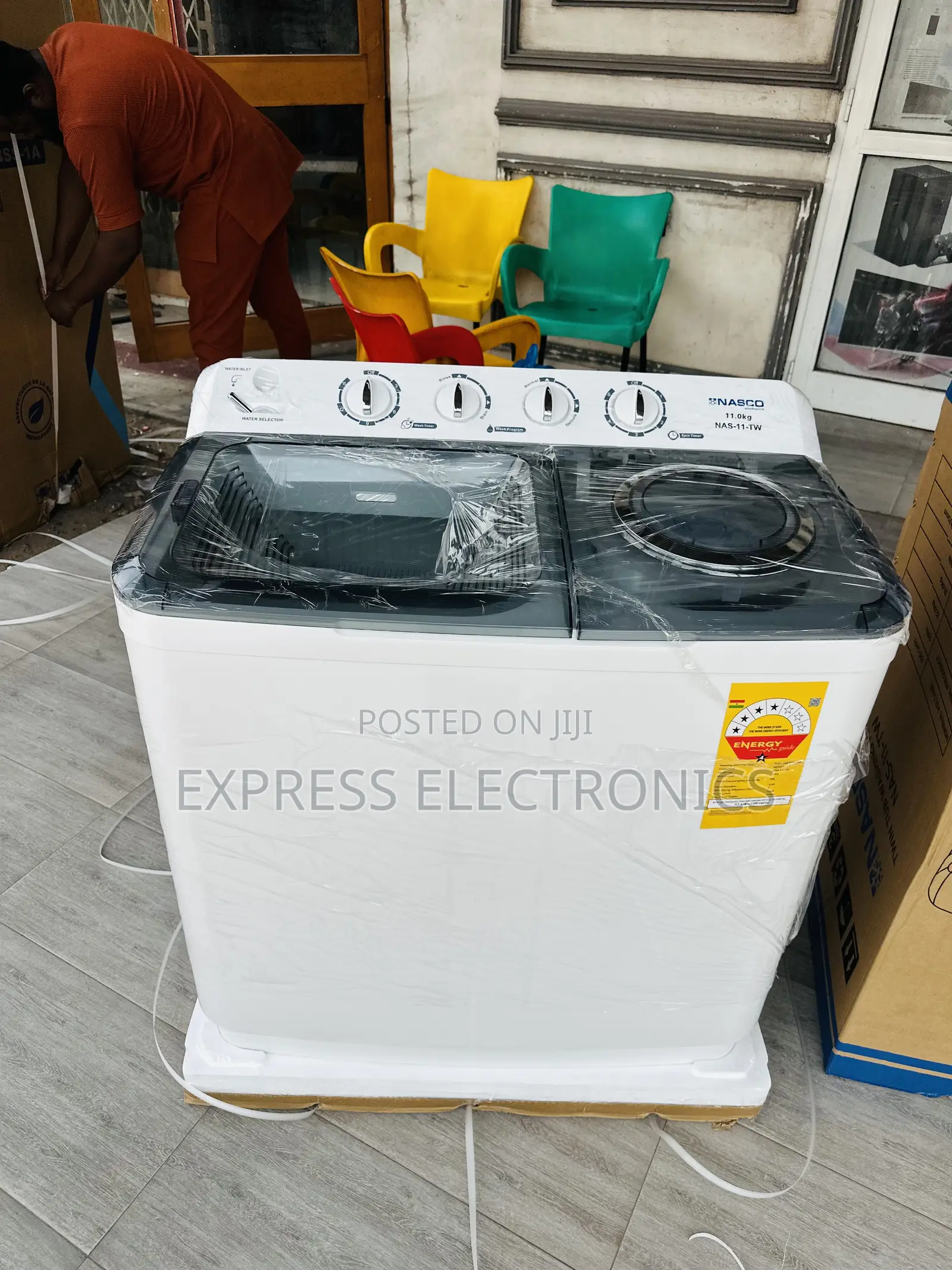 Nasco 11kg Topload Washing Machine Twintub White Best at Shop