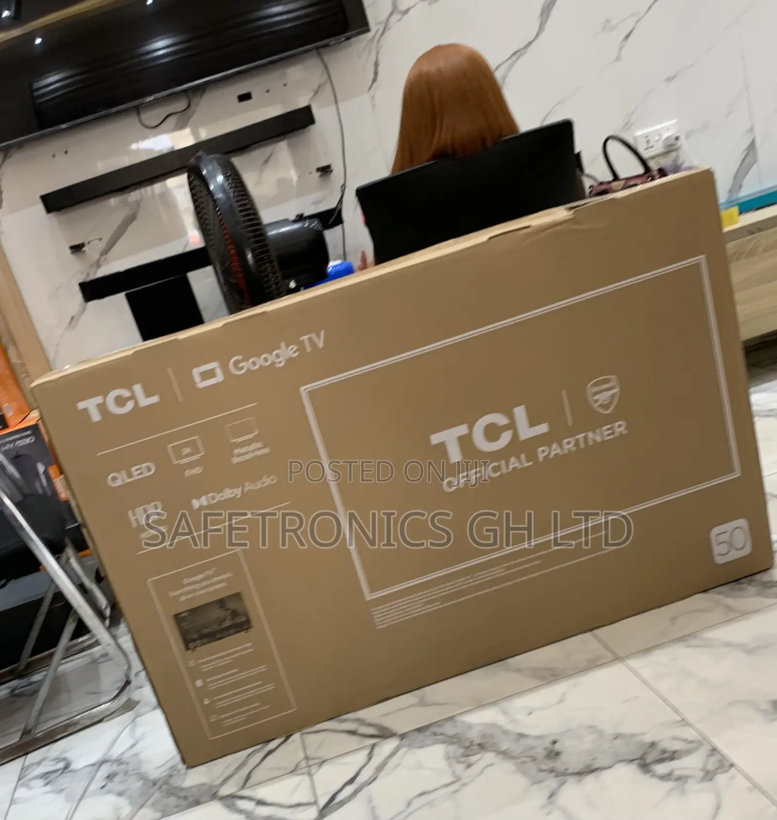 Get Lovely 50 Inch TCL Qled Android Frameless 50s5k Full Hd Tv