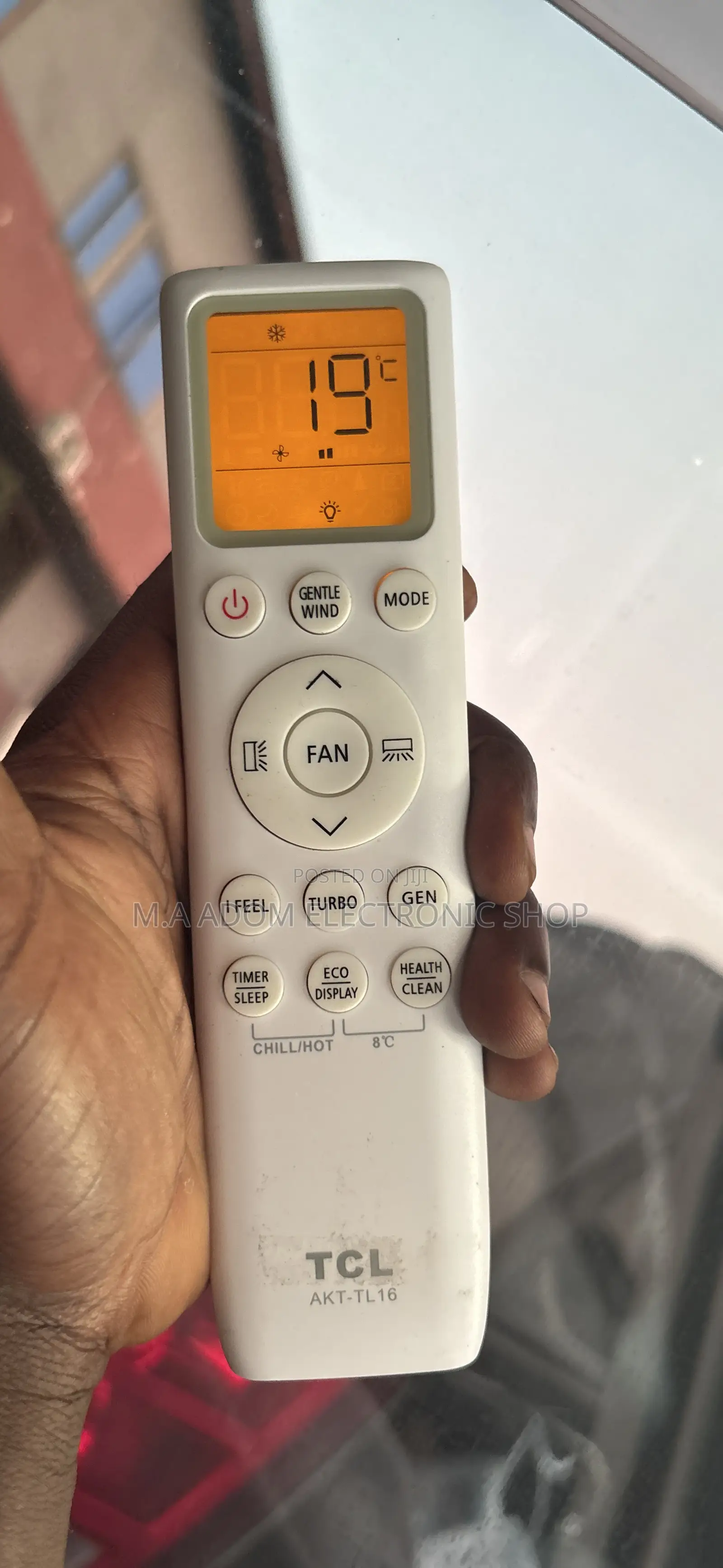 TCL Air Conditioner Remote With Back Ground Light