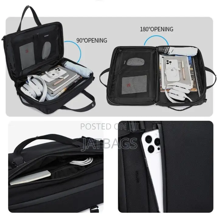 3-in-1- Black Hand Shoulder Laptop Backpack (Free Delivery)
