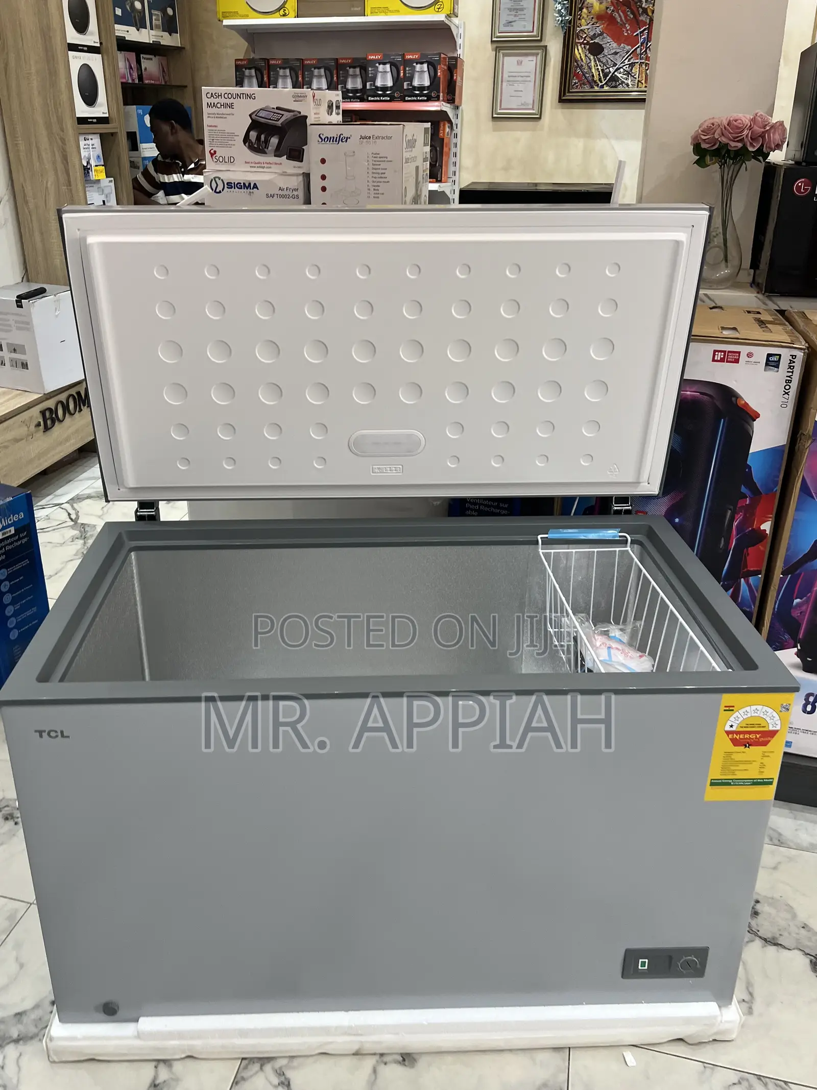 Fast Cooling TCL 380liters Single Door Electric Chest Freezer 