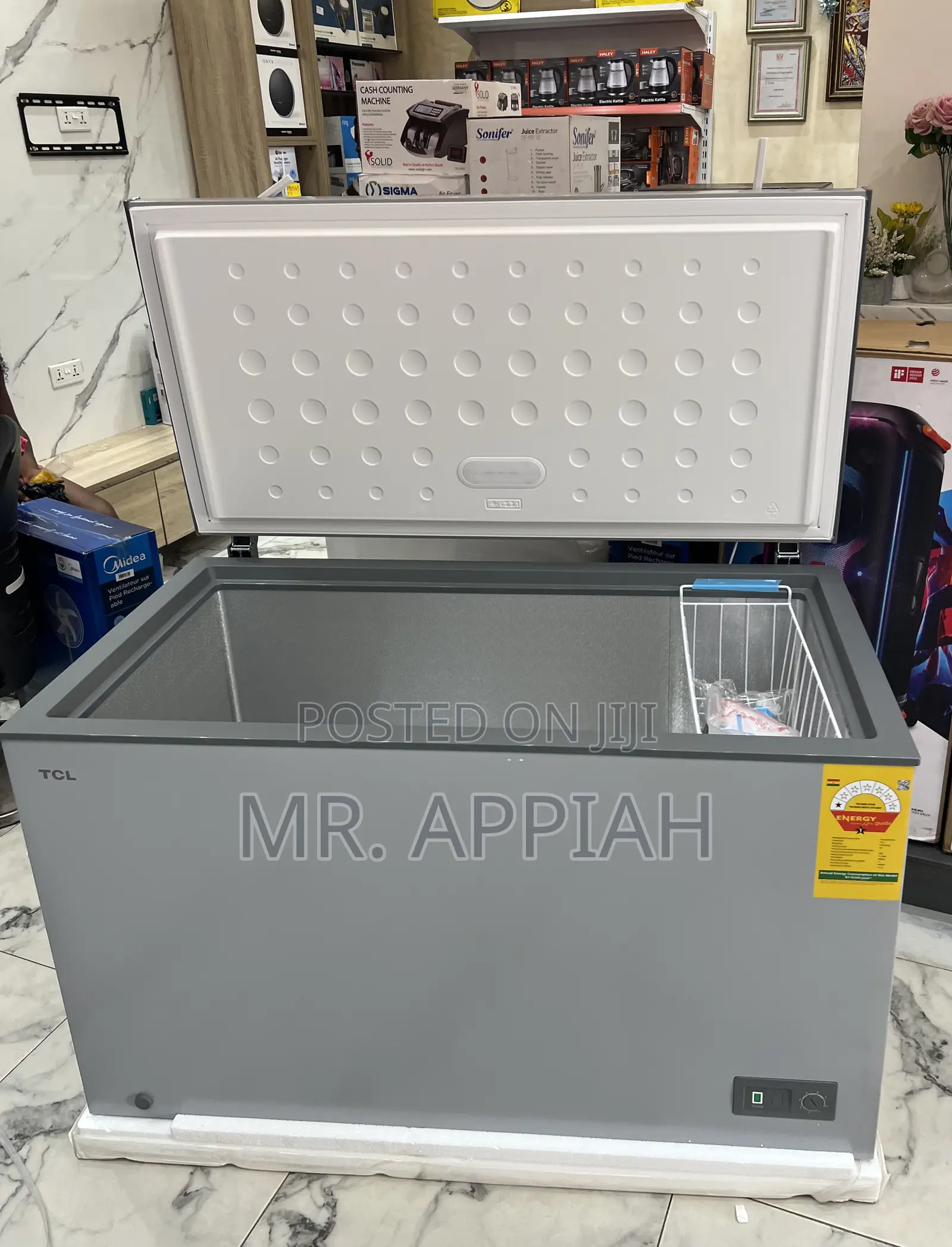 Shop Unique TCL 380liters Electric Chest Freezer(Gray) 