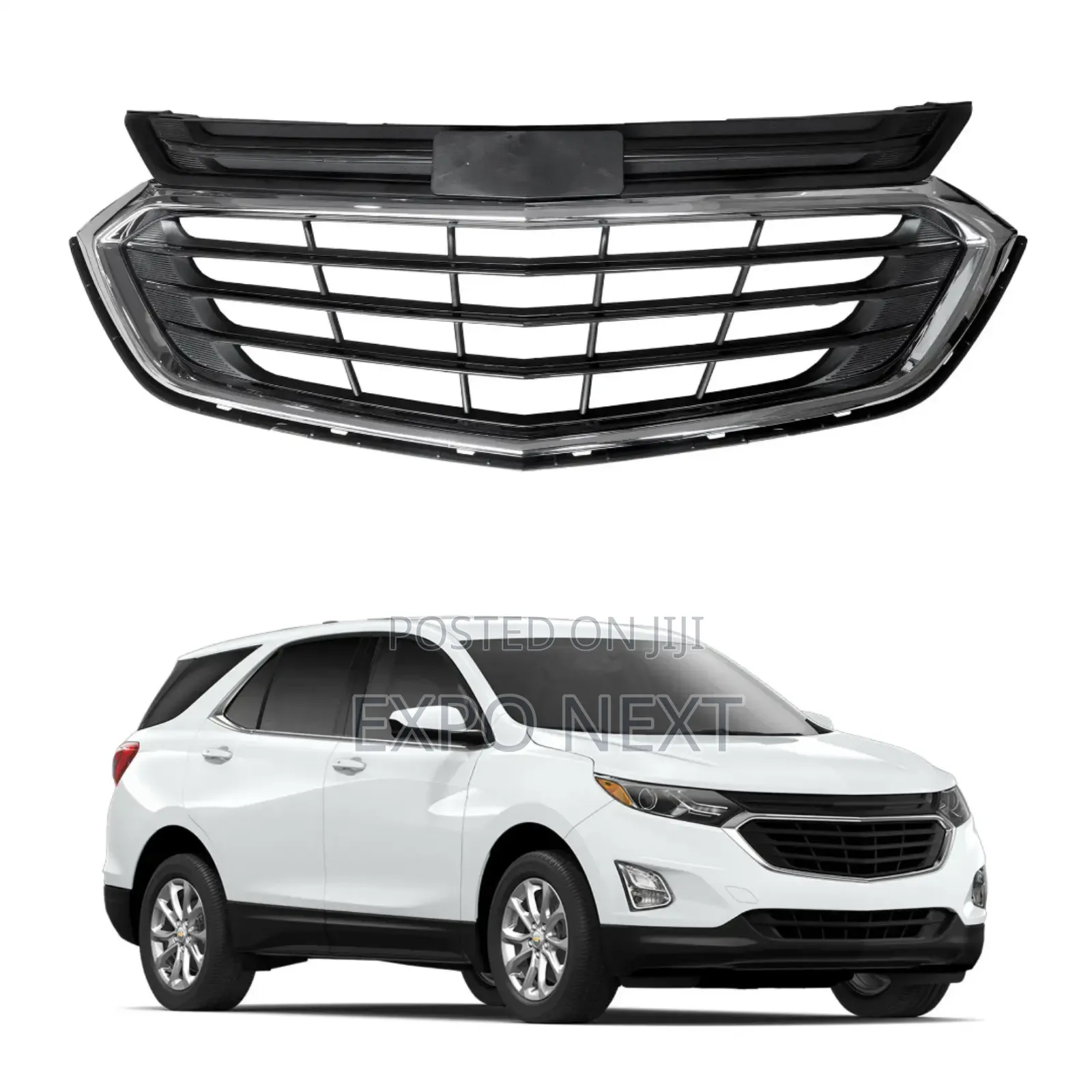 Front Upper Grille With Chrome For 2018-2020 Chevrolet Equinox