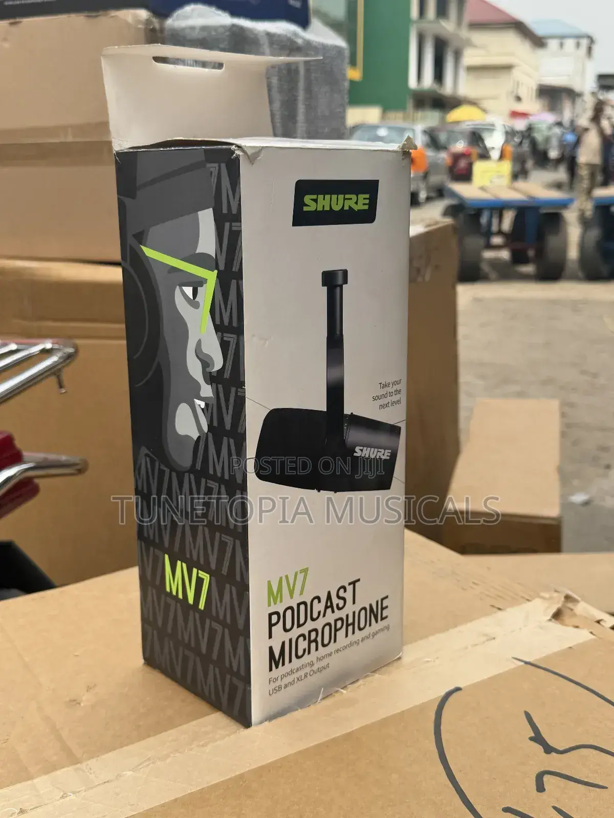Shure Mv7 Podcast Microphone.