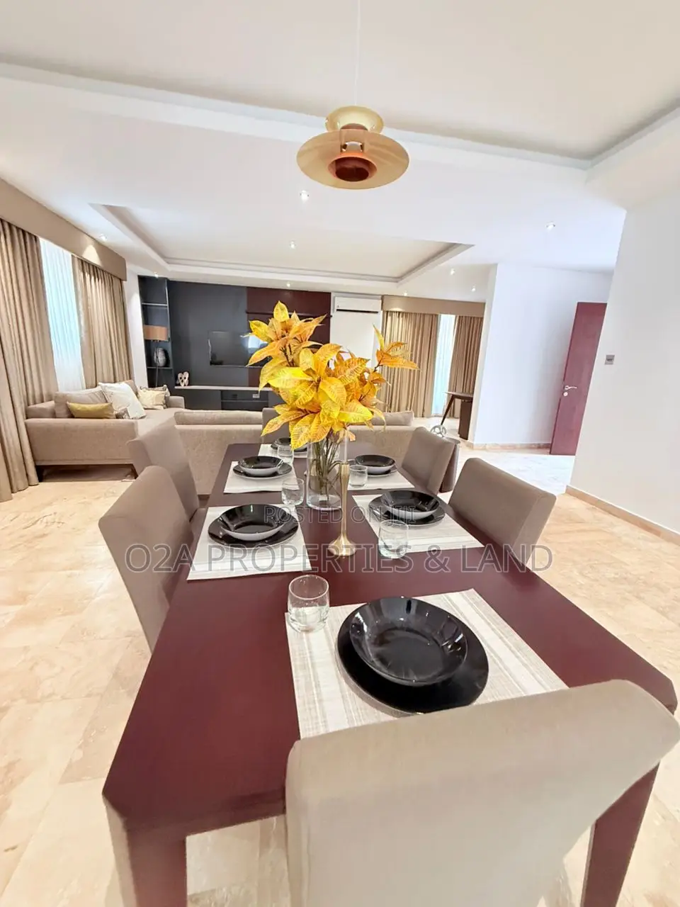 Furnished 4bdrm Townhouse / Terrace in Cantonments, Acquinas for rent