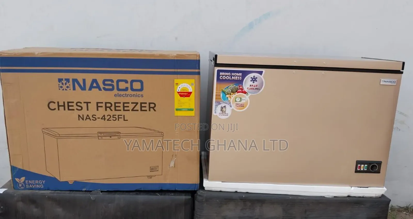 Energy Saving Nasco 318 Litre Golden Colour Chest Freezer (Nas-425flg)