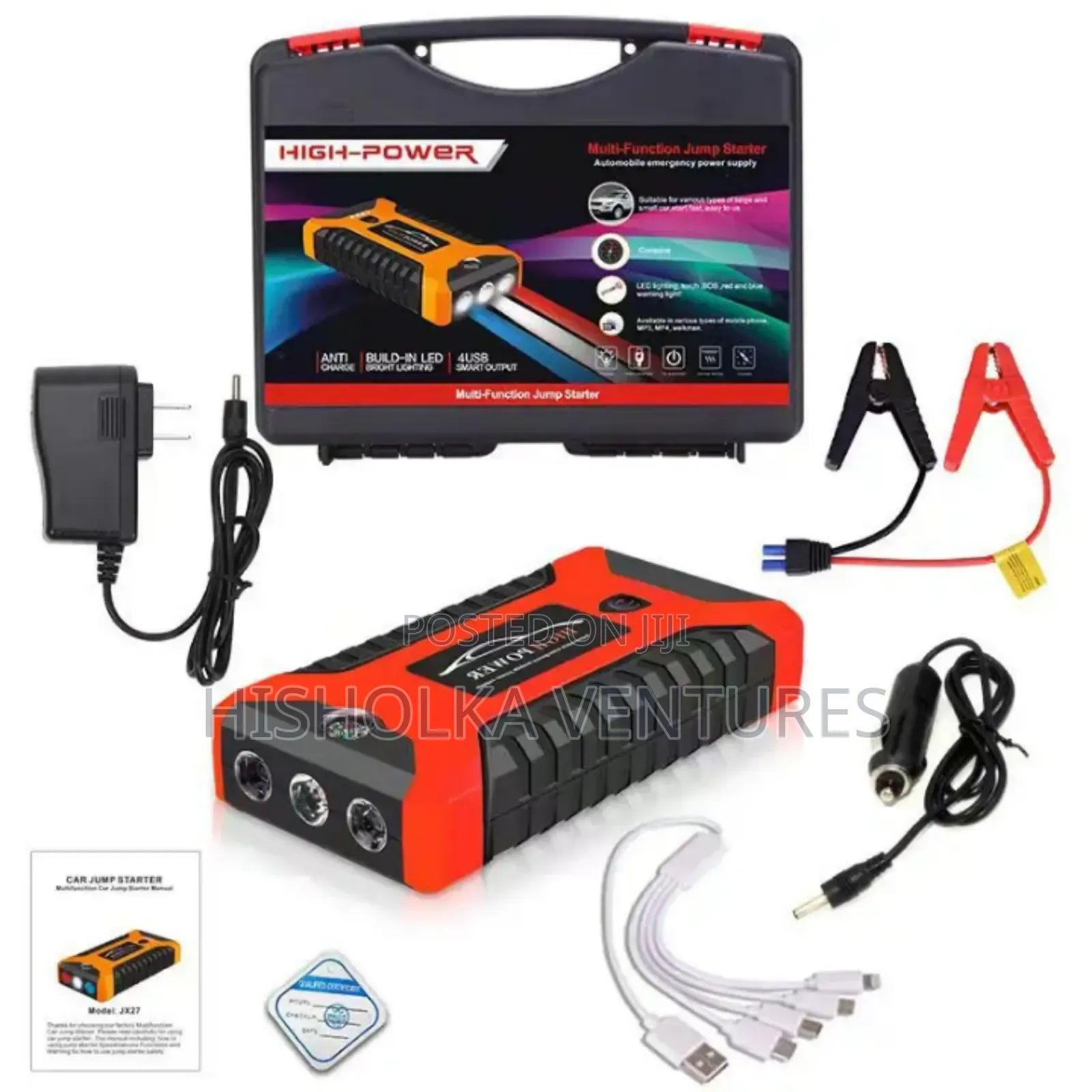 Smart Car Jump Starter Power Bank/ Car Battery Jumper Tyre Inflator